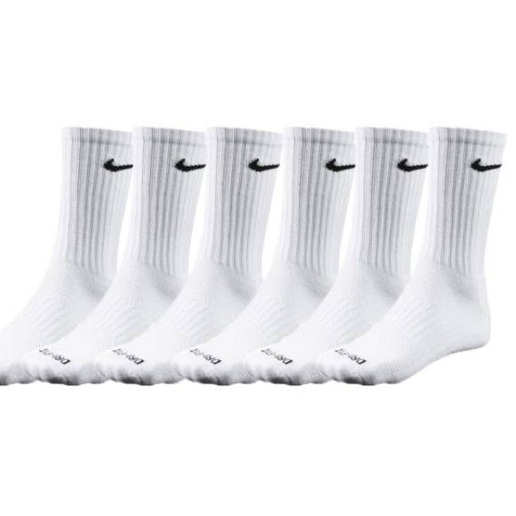 😈Nike😈 White Basic Crew Socks - Picture 2 of 3